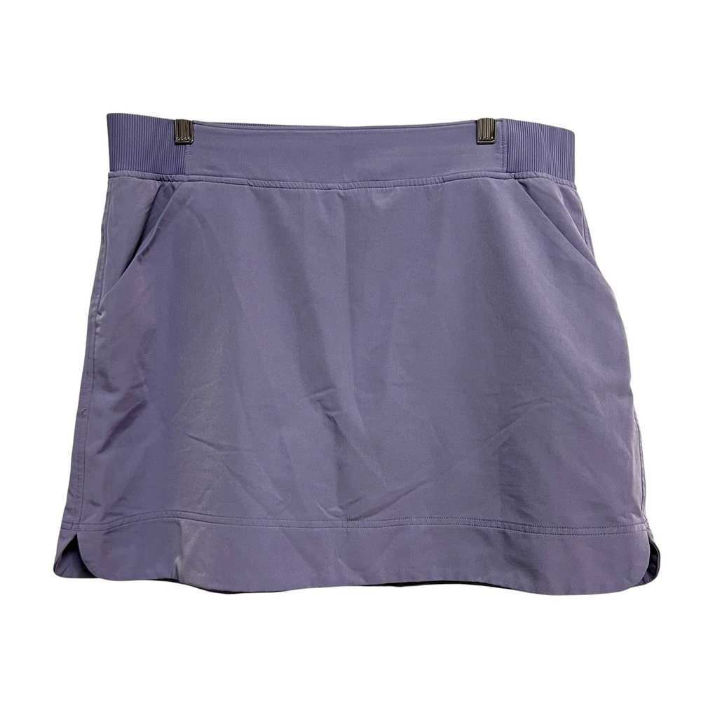 32 Degrees Cool Skort Women Large Purple Stretch Activewear Golf Tennis Skirt